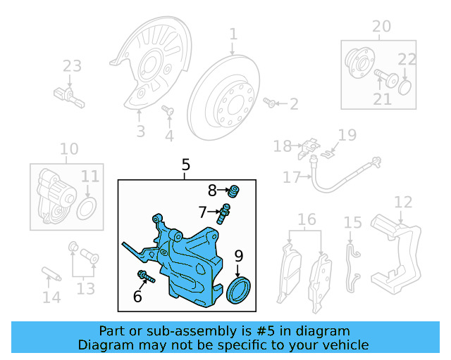 Disc Brake Caliper 8V0-615-123