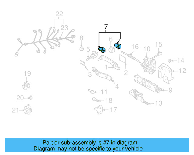 Exterior Door Handle Cover (Unpainted) 7l6837879gru