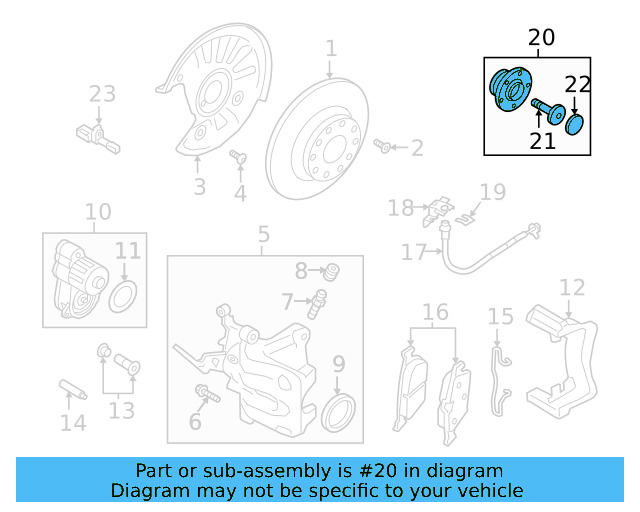Hub Assembly 5WA-501-611 - View 3