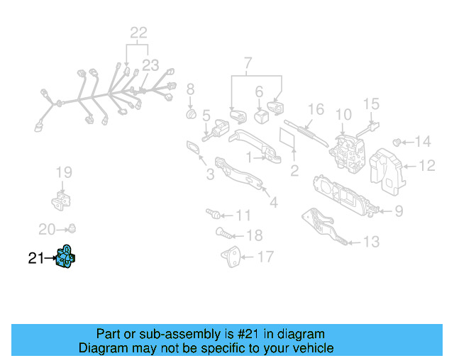 Lower Hinge 7L0-831-411-C - View 3