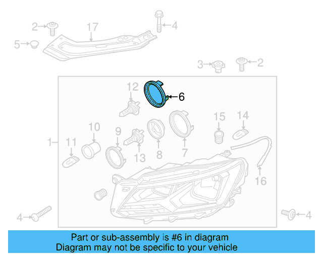 Inner Cap 561-941-607-E - View 4