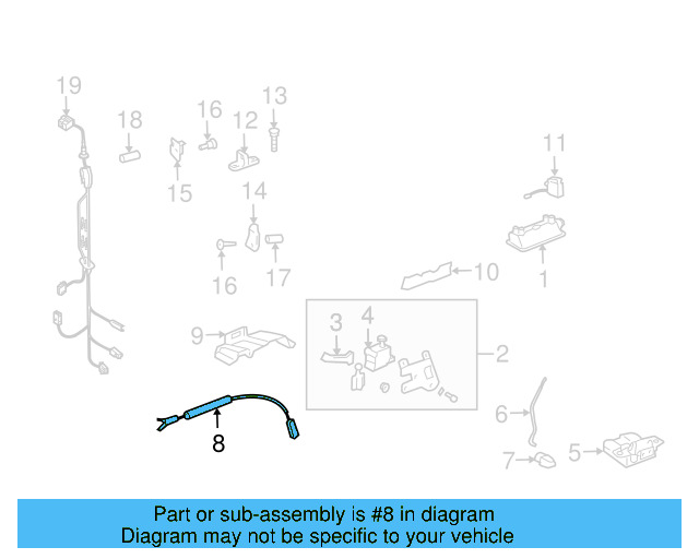 Release Cable 7L6-827-531-B - View 3