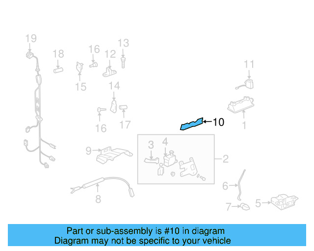 Lock Cover 7L6-827-519 - View 2
