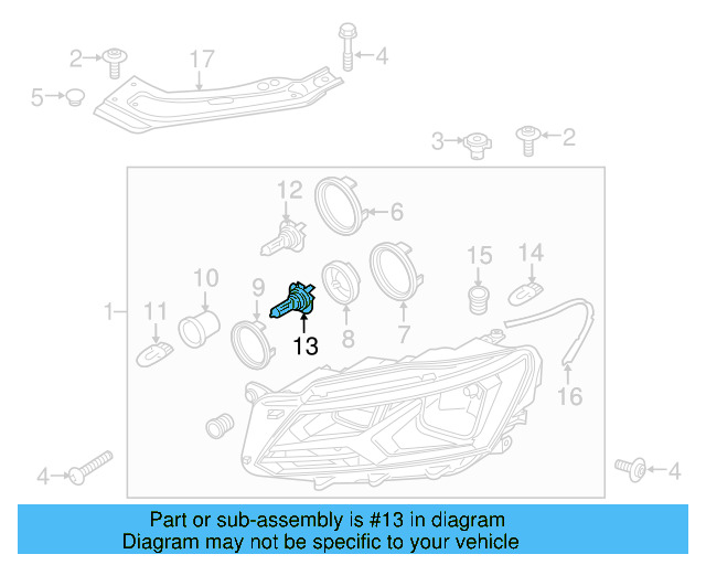 High Beam Bulb N-105-296-01 - View 25