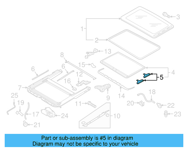 Sunshade Guide 4B0-877-165 - View 40