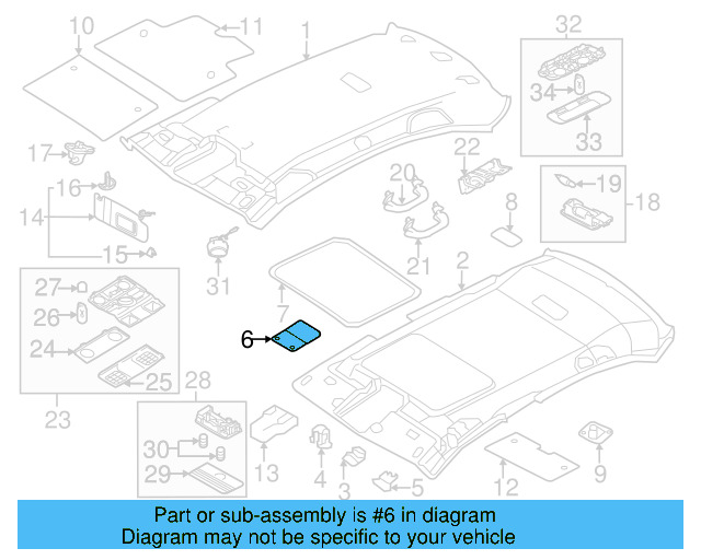 Lamp Bezel 1K0-947-133-E-82V - View 32