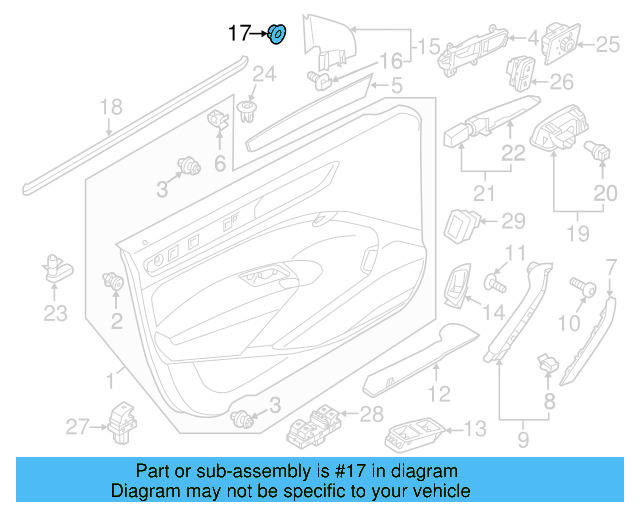 Corner Cover Grommet 5M0-837-975 - View 8