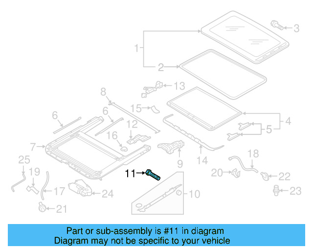Sunroof Drain Hose Bracket 1K6-877-244 - View 42