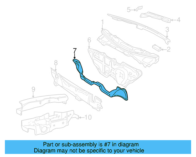 Firewall 1J0-803-187-B - View 5
