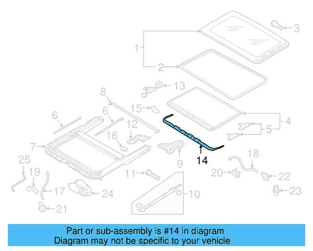 Sunroof Deflector 5C6-877-651-E-9B9 - View 4