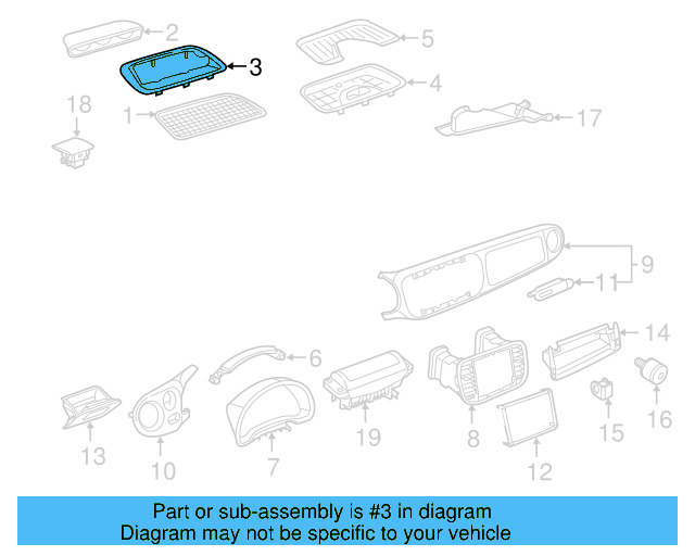 Trim Bezel 5C1-857-192-D-81U - View 4