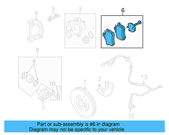 Front Pads 6N0-698-151-A - View 2