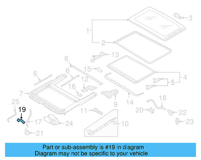 Drain Hose Front Bracket 1K0-877-244 - View 20