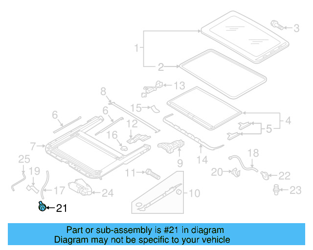 Sunroof Drain Hose Drain Valve 1K0-877-236 - View 29