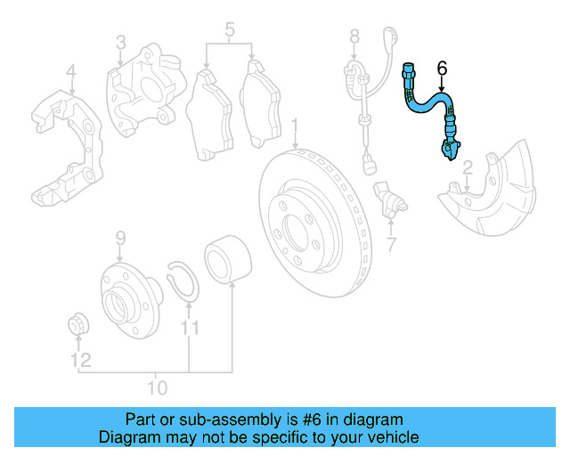 ABS Wheel Speed Sensor 1J0-927-804 - View 11