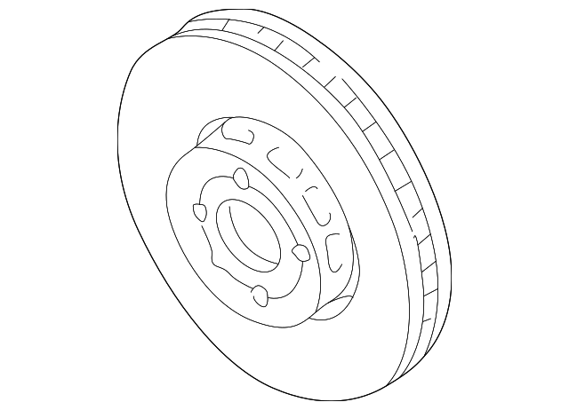 Disc Brake Rotor Front 6N0-615-301-D