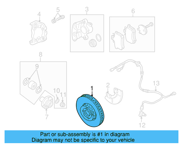 Disc Brake Rotor Front 6N0-615-301-D - View 3