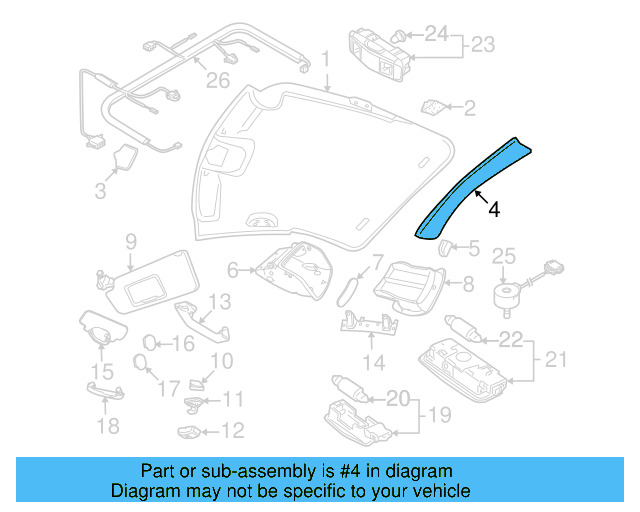 Console Trim Panel 1C0-868-803-3PT - View 10
