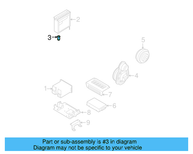 CD Changer Buffer 3B0-035-343 - View 8