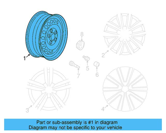 Wheel, Spare 5Q0-601-027-AR-03C - View 8