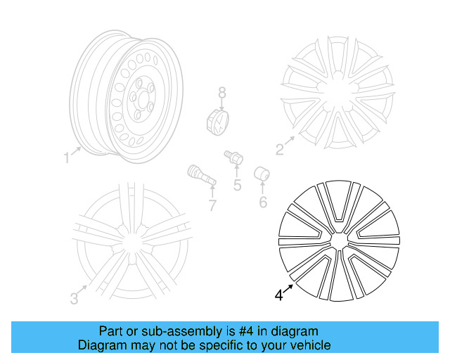Wheel, Spare 5Q0-601-027-AR-03C - View 6