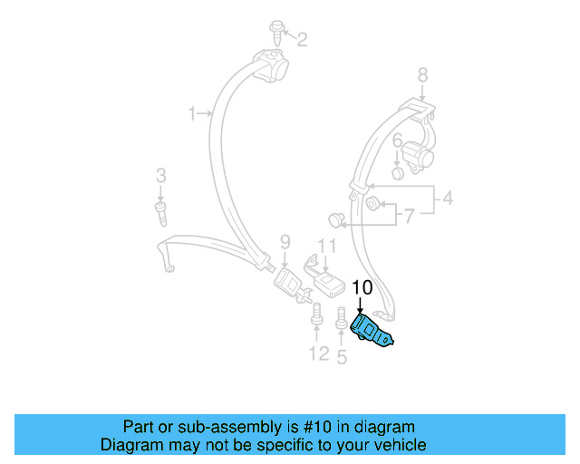 Buckle End 5M0-857-753-E-QVZ - View 3