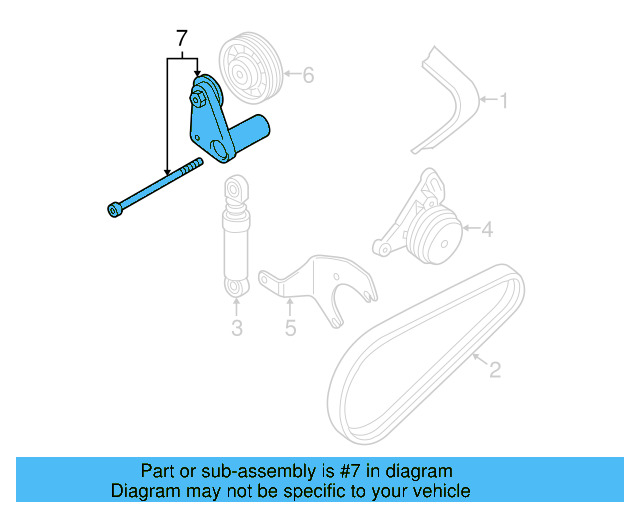 Tension Pulley Bracket 038-903-315-P