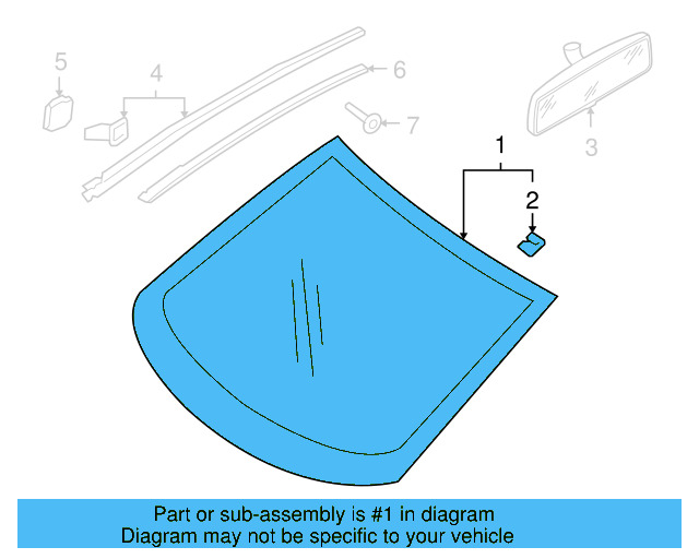 Windshield 5K0-845-011-N-NVB - View 8