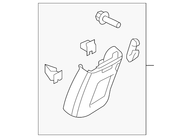 Upper Center Pillar Trim 3C8-868-417-C-5R0