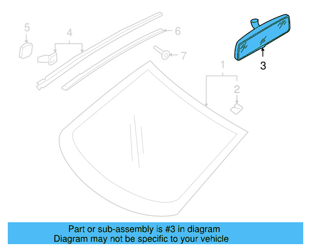 Mirror Inside 3C0-857-511-J-9B9 - View 54