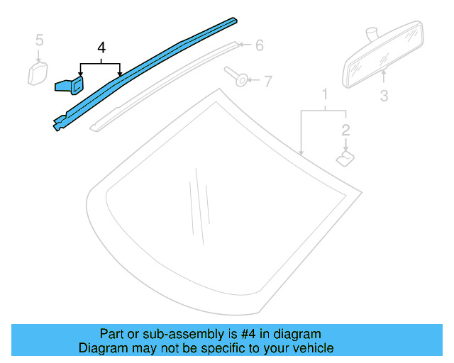 Molding 5K0-854-320-C-5AP - View 6