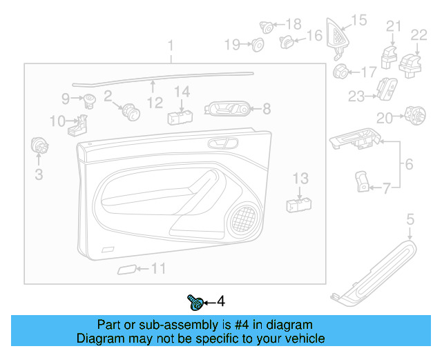 Pull Handle Screw N-910-968-01 - View 8