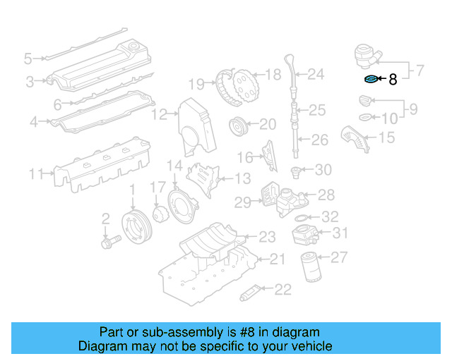 Filler Cap Gasket 06A-103-483-D - View 74