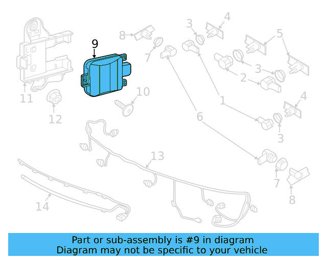 Blind Spot Radar 2Q0-907-685-B - View 22