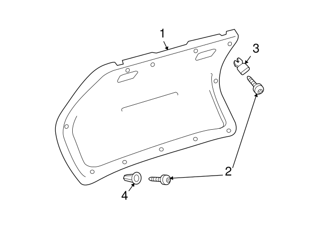Trunk Lid Trim 1J5-867-605-E-8JS - View 7