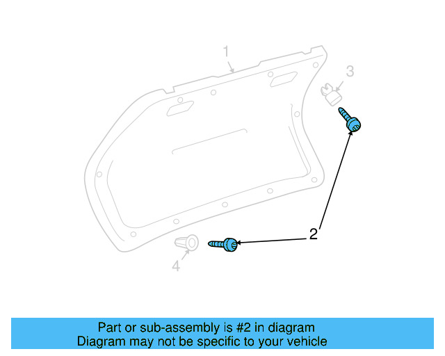 Trunk Lid Trim Screw N-902-776-05