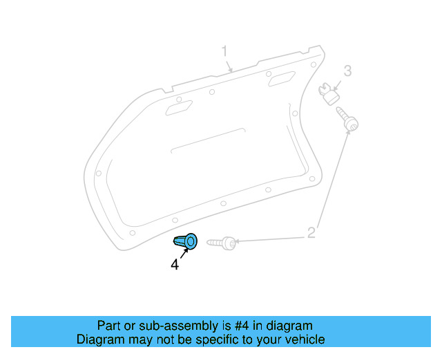 Kick Panel Trim Clip 4A0-857-610 - View 12