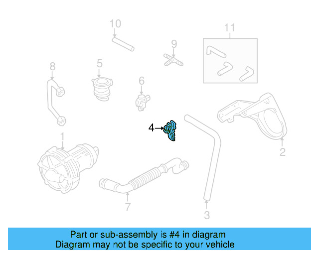Connector Hose Retainer 037-133-687-BA - View 2