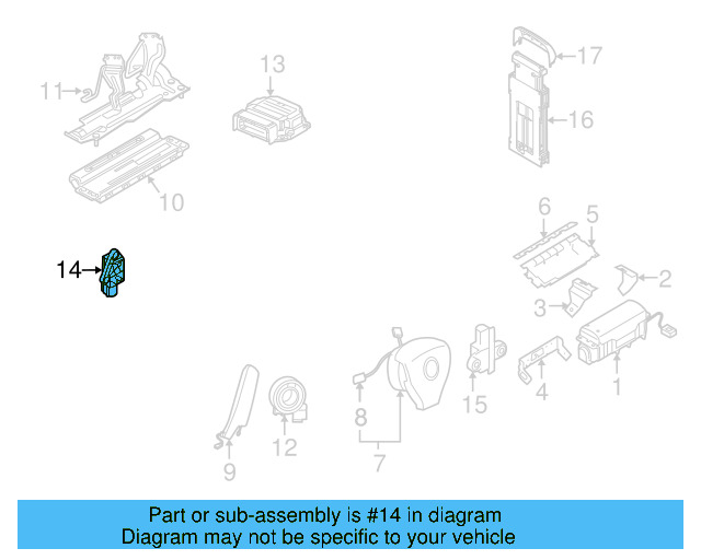 Side Impact Sens 1Q0-955-557 - View 5