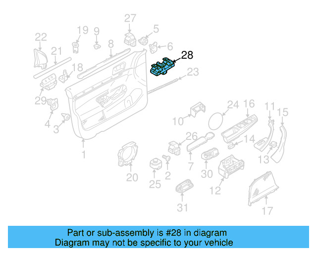 Window Switch 1K4-959-857-C-REH - View 24