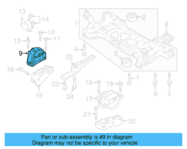 Rear Support 1K0-199-855-BC - View 12