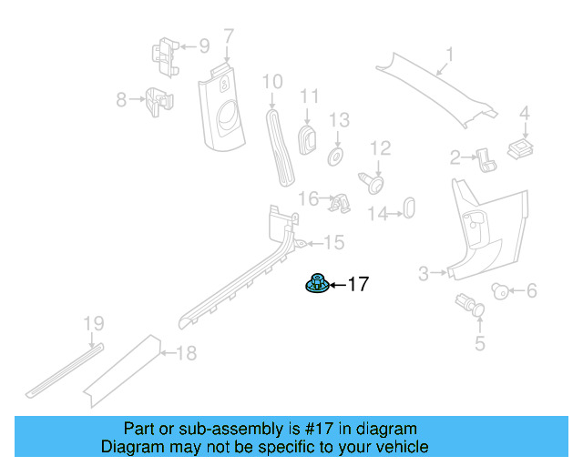 Quarter Panel Splash Shield Nut N-907-579-01 - View 28