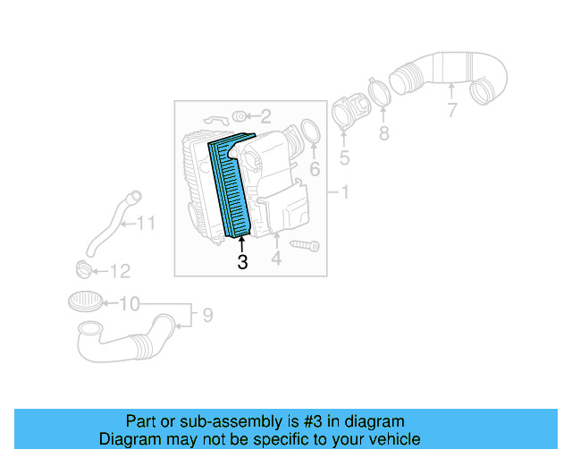 Air Filter 7L0-129-620-A - View 19