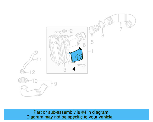 Heat Shield 7L0-129-968 - View 2