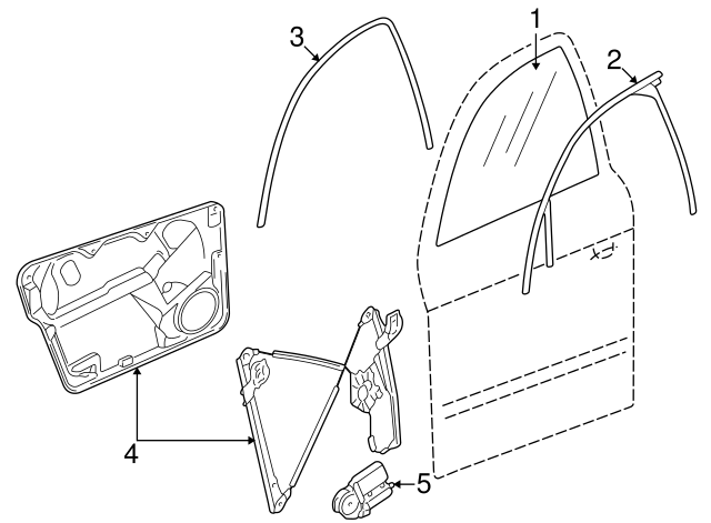 Window Motor 1J0959802E - View 2