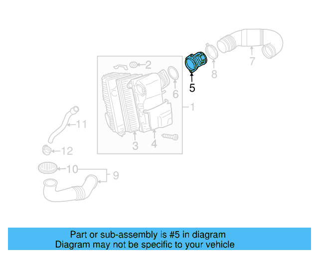 Mass Air Flow Sensor 03H-906-461
