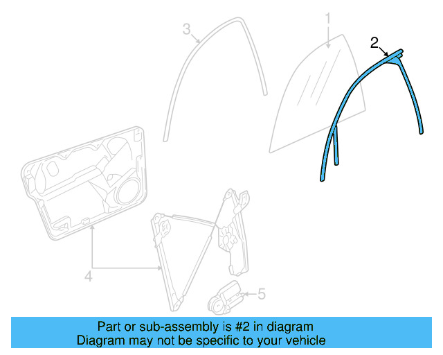 Window Guide 3B0-837-431-C-B41 - View 9