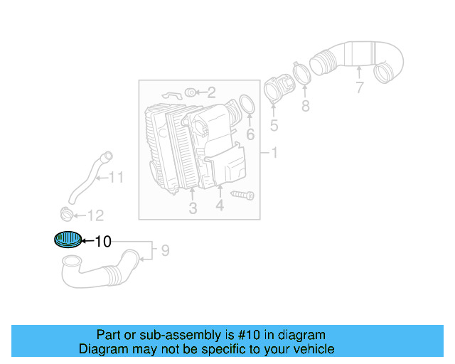 Strainer 7L6-129-053-A - View 2