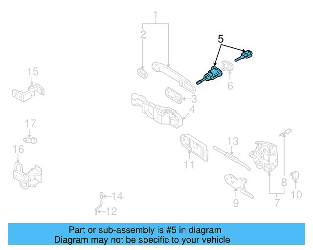 Cylinder & Keys 107-837-167-JG - View 3