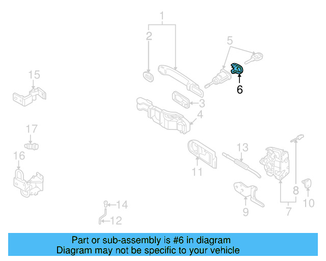 Cylinder & Keys Cap (Unpainted) 3b0837879agru - View 24